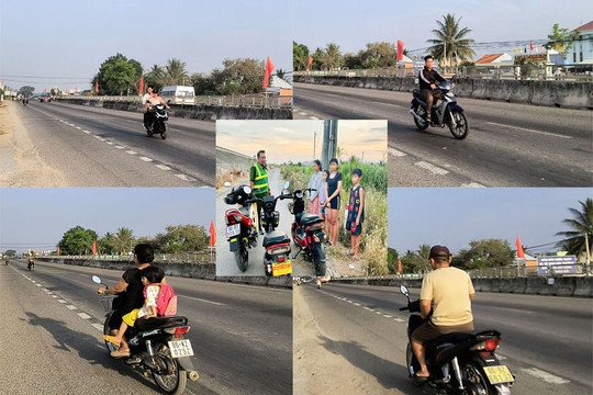 Nhiều người dân nông thôn vẫn thờ ơ với mũ bảo hiểm