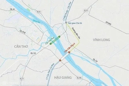 Dự án cầu Cần Thơ 2: Tổng vốn 29.500 tỷ đồng kết nối trục cao tốc phía Nam