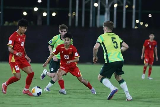 U17 Việt Nam thua 0-3 trước Australia, khép lại hành trình lịch sử tại tứ kết châu Á