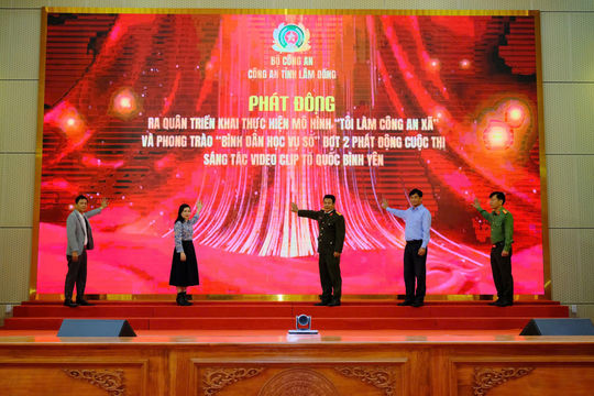 Công an Lâm Đồng ra quân mô hình “Tôi làm Công an xã”