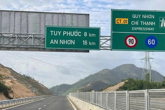 Cao tốc Quy Nhơn - Chí Thạnh gần 15.000 tỷ đồng thông xe toàn tuyến ngày 19/5
