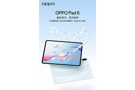 OPPO ra mắt máy tính bảng Pad 6 màn hình 3K và phụ kiện selfie Bubble vào ngày 25/5