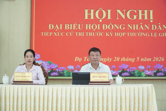 Phó Bí thư Tỉnh ủy Lâm Đồng Bùi Thắng tiếp xúc cử tri xã Đạ Tẻh 2