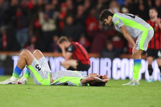 Man City hòa Bournemouth 1-1: Dấu chấm hết cho kỷ nguyên và ngôi vương của Arsenal
