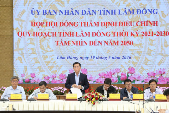 Urgently Completing the Dossier for Adjusting Lam Dong Provincial Planning to Ensure Progress and Quality