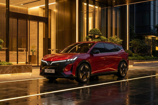 VinFast VF 8 thế hệ mới ra mắt: Thiết kế lột xác, tầm hành trình 500 km