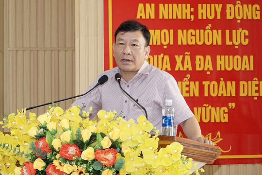 Phó Bí thư Tỉnh ủy Lâm Đồng Bùi Thắng tiếp xúc cử tri xã Đạ Huoai
