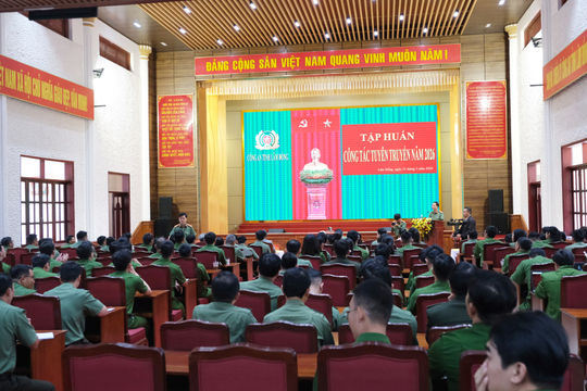 Công an Lâm Đồng tập huấn kỹ năng công tác tuyên truyền