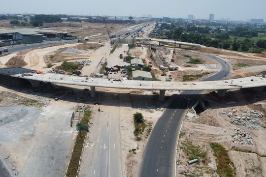 Tiến độ nút giao Bình Chuẩn 570 tỷ đồng trên tuyến Vành đai 3 qua Bình Dương