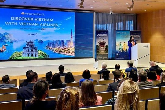 Vietnam Airlines chính thức khai trương đường bay thẳng Hà Nội - Amsterdam từ tháng 6/2026