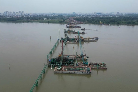 Cầu Trần Hưng Đạo 16.000 tỷ đồng: Hoàn tất giải phóng mặt bằng tại Phường Hồng Hà