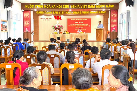 Cử tri Cát Tiên 3 quan tâm các vấn đề về đất đai, giao thông và an sinh