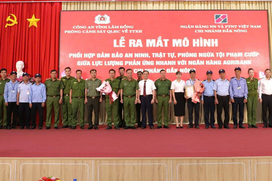 Ra mắt mô hình phối hợp phòng, chống cướp tại ngân hàng