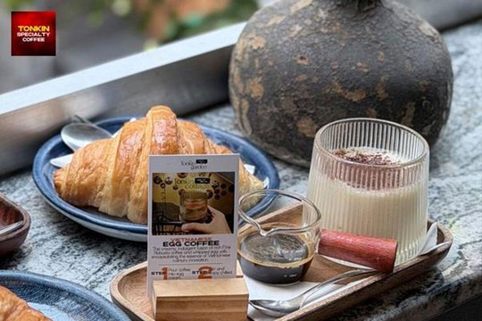 Cà phê trứng vị êm giữa lòng Thành Phố tại Tonkin Coffee