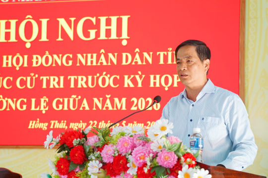 Cử tri Hồng Thái, Hòa Thắng kiến nghị các vấn đề về phụ cấp, đất đai và quy hoạch