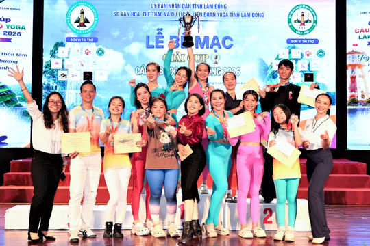 Yoga Phan Thiết vô địch Cúp các CLB Yoga tỉnh Lâm Đồng lần thứ I - 2026