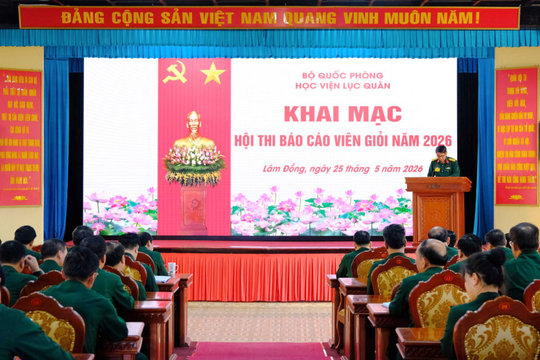 70 thí sinh tham gia Hội thi Báo cáo viên giỏi cấp Học viện