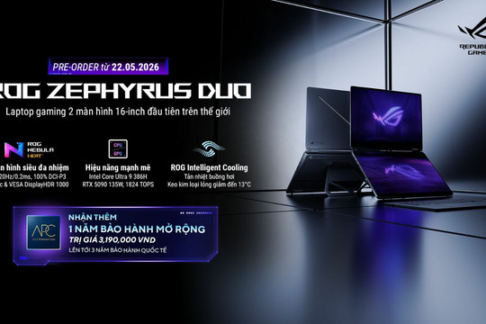 ASUS ROG Zephyrus Duo: Siêu phẩm laptop gaming hai màn hình giá 200 triệu đồng chính thức ra mắt tại Việt Nam