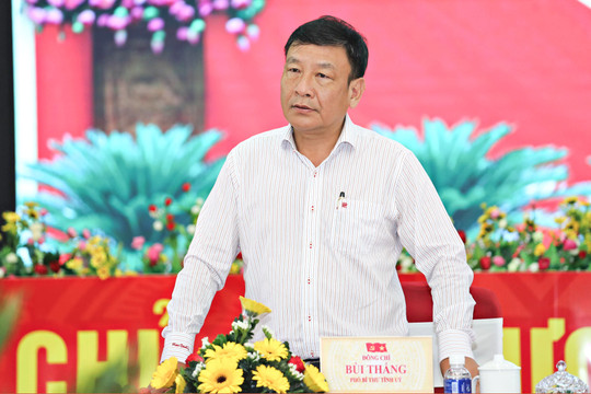 Phó Bí thư Tỉnh ủy Lâm Đồng Bùi Thắng làm việc với xã Quảng Lập