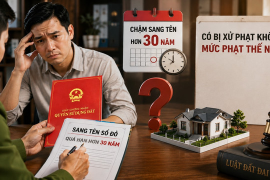 Chậm sang tên sổ đỏ trên 30 năm: Trường hợp nào được miễn phạt theo Luật Đất đai 2024?