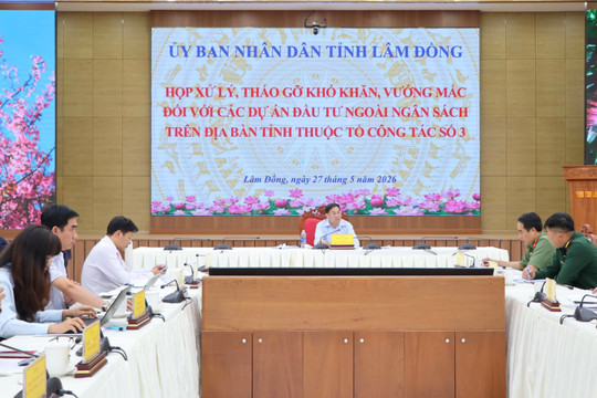 Tổ công tác số 3 hoàn thành tháo gỡ khó khăn 20/103 dự án