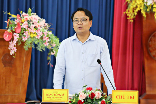Phó Bí thư Thường trực Tỉnh ủy Lâm Đồng Đặng Hồng Sỹ làm việc với phường Cam Ly - Đà Lạt