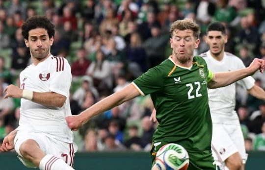 Ireland nhọc nhằn hạ Qatar 1-0 trong trận cầu rực lửa hai thẻ đỏ tại Aviva