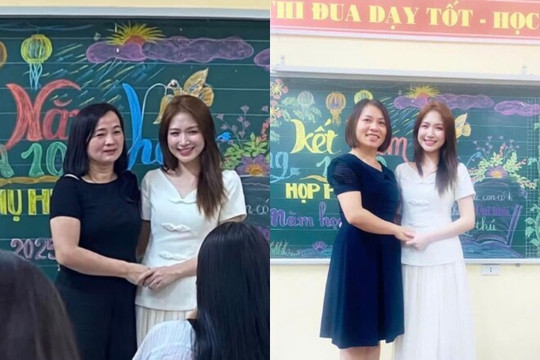 Hòa Minzy đi họp phụ huynh trường làng, nhạc sĩ Nguyễn Văn Chung nhận kết quả trái ngược cho hai con