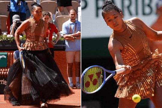 Naomi Osaka gây sốt với bộ váy tháp Eiffel tại Roland Garros 2026