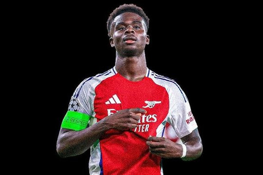 Bukayo Saka và sứ mệnh lịch sử của Arsenal tại chung kết Champions League