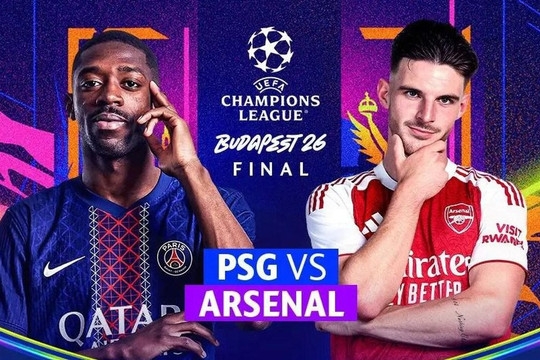 TV360 trực tiếp chung kết PSG vs Arsenal hôm nay 30/5/2026