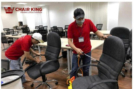 Vệ sinh ghế xoay văn phòng đúng chuẩn cùng Chairking