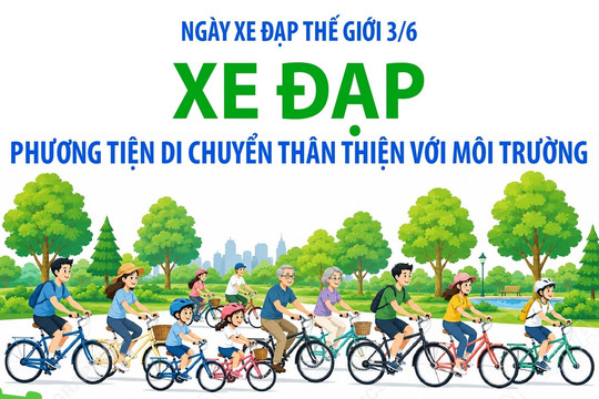 Ngày Xe đạp Thế giới 3/6: Xe đạp - Phương tiện di chuyển thân thiện với môi trường
