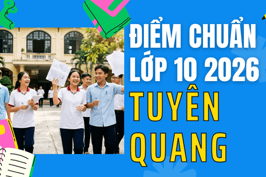 Điểm chuẩn lớp 10 năm 2026 tại Tuyên Quang