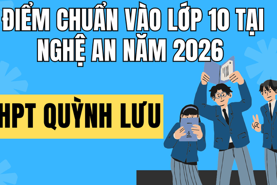 Điểm chuẩn vào 10 trường THPT Quỳnh Lưu 1 tại Nghệ An 2026
