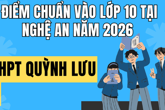 Điểm chuẩn vào 10 trường THPT Quỳnh Lưu 3 tại Nghệ An 2026