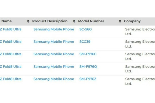 Samsung Galaxy Z Fold8 Ultra lộ diện: Pin 5.000 mAh và thiết kế siêu mỏng 4,1mm