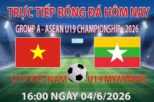 Link trực tiếp bóng đá hôm nay U19 Myanmar vs U19 Việt Nam