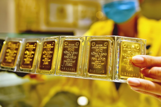 Giá vàng 24k 9999 hôm nay trưa 5/6/2026 giảm hơn 2 triệu đồng, rời khỏi mức 154 triệu đồng/lượng
