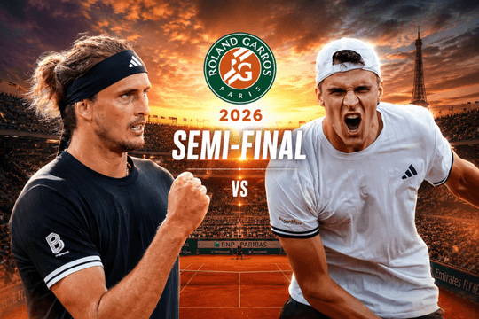 Bán kết Roland Garros 2026: Zverev đối đầu Mensik, cuộc nội chiến lịch sử của người Ý