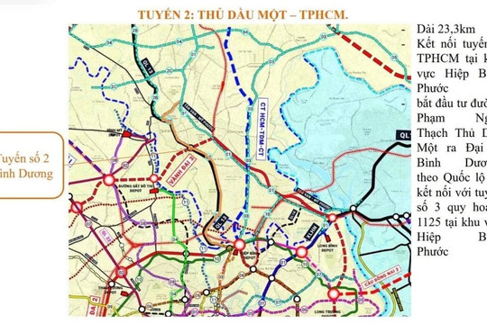 TP.HCM điều chỉnh quy hoạch Metro: Tuyến số 2 kéo dài hơn 15km kết nối trực tiếp khu vực Bình Dương