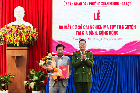 Ra mắt cơ sở cai nghiện ma túy tự nguyện tại gia đình, cộng đồng ở phường Xuân Hương - Đà Lạt