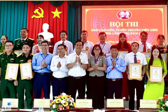 Sôi nổi Hội thi báo cáo viên, tuyên truyền viên giỏi tại Cụm 4
