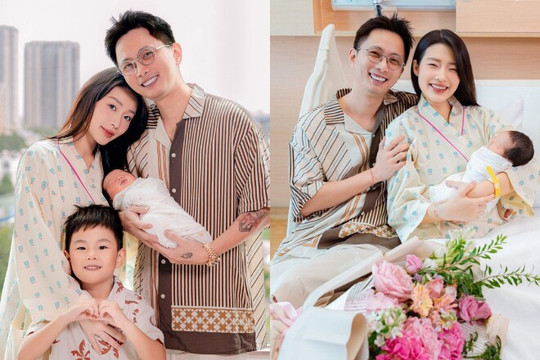 Rapper Rhymastic và bà xã Thanh Huyền đón con thứ hai: Bé Ma Bư chính thức lên chức anh trai