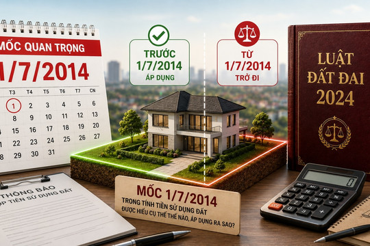 Cách tính tiền sử dụng đất: Làm rõ mốc 1/7/2014 để người dân tránh vướng mắc pháp lý