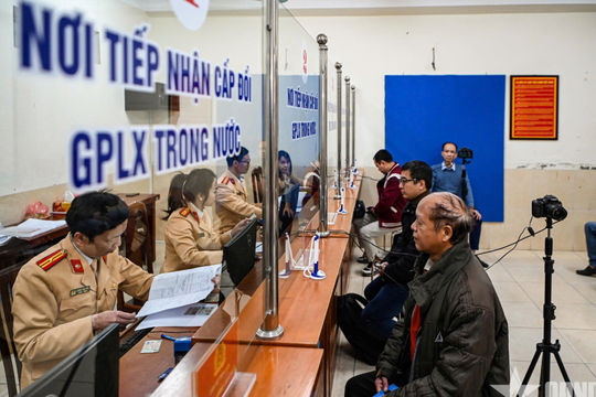 Dự kiến giảm 50% thời gian cấp giấy phép lái xe