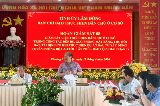 Lâm Đồng giám sát công tác giải phóng mặt bằng cao tốc Tân Phú - Bảo Lộc