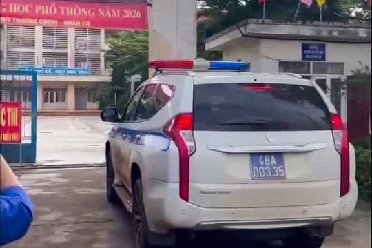 CSGT Link vao Dubai hỗ trợ thí sinh vượt 40 km lấy giấy tờ dự thi