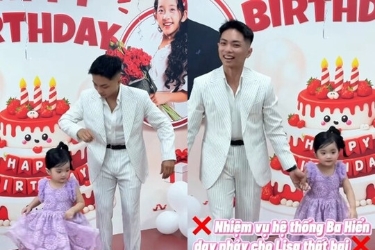 Kiện tướng Phan Hiển bất lực khi dạy con gái nhảy: Bé Lisa tự nhận giống bố