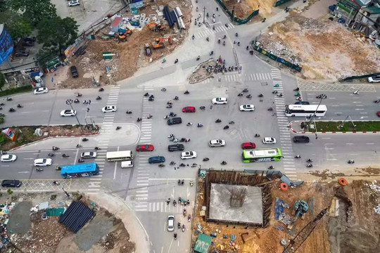 Hà Nội điều chỉnh giao thông nút giao Láng Hạ để thi công cầu vượt Vành đai 1